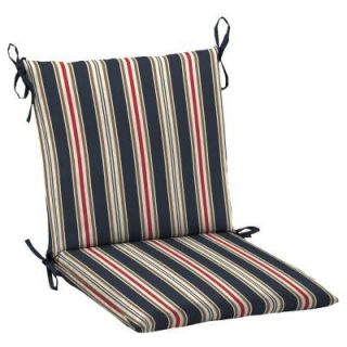 Hampton Bay Midnight Classic Stripe Mid Back Outdoor Chair Cushion DISCONTINUED JC18552B 9D1
