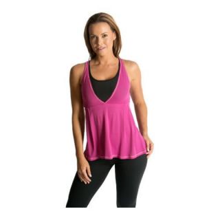 Womens Be Up Loose Fit Power Tank Pink/Black   17068139  