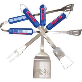 BSI Products NCAA Mississippi Rebels 4 Piece Grill Tool Set 61116