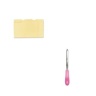Shoplet Best Value Kit   Westcott Pink Ribbon Stainless Steel Letter Opener (