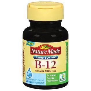 Nature Made Vitamin B 12 1000 Liquid Soft gels 60 Ct.   Health