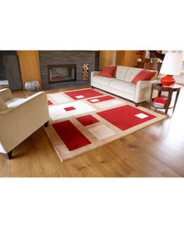 Momeni Rugs, Perspective NW50 Square Dance Red   Rugs