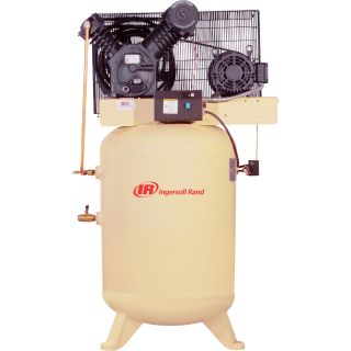 Ingersoll Rand Type-30 Reciprocating Air Compressor — 10 HP, 460 Volt 3 Phase, Model# 2545K10-V  100 Gallon   Above Vertical Air Compressors