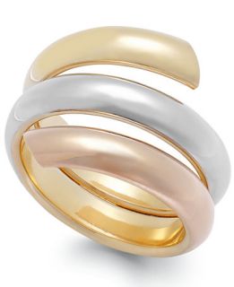 Tri Tone Bypass Ring in 14k Gold   Rings   Jewelry & Watches