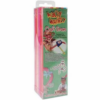 Wacky Whirly Craft Straws, Assorted Colors, 7.75", 100pk