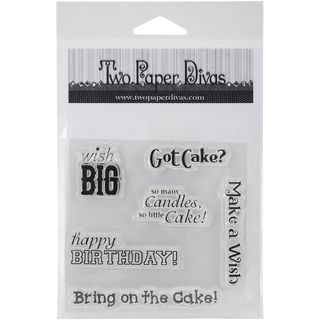 Two Paper Divas Clear Stamps 7X4.5 Got Cake?   17087888  