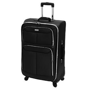 Leisure Luggage  Flight 360 Collection   26in Black Upright Suitcase