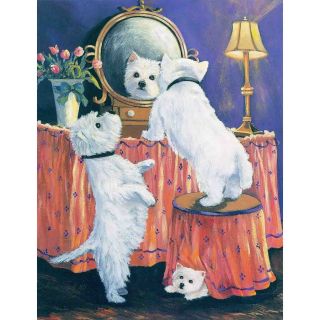 Precious Pet Paintings West Highland Terrier (No Theme) Flag