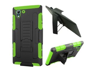 HTC Desire 626 / 626s Case, eForCity Car Armor Dual Layer [Shock Absorbing] Protection Hybrid PC/Silicone Holster Case Cover For HTC Desire 626 / 626s, Black