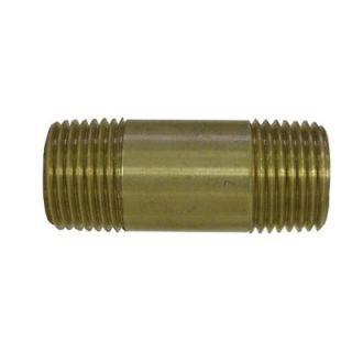 Sioux Chief 1/4 in. x 4 in. Lead Free Brass Pipe Nipple 934 10401