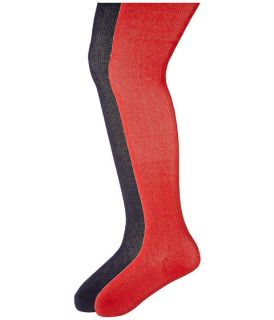 Jefferies Socks Cable Tights 2 Pack (Toddler/Little Kid/Big Kid) Navy/Red