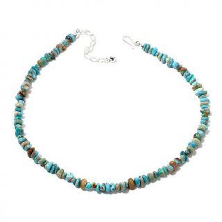 Jay King Seven Peaks Turquoise Sterling Silver 18" Necklace   8002461