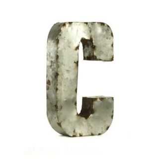 Letter C Metal Wall Art   Small   12W x 18H in.