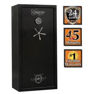Cannon Shield Series 55 in. H x 26 in. W x 20 in. D 24 Gun Safe with Electronic Lock in Hammertone Black HD5526 H1 FEC
