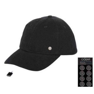 Power Gear Coin Battery Hat with Attachable LED Light, Black PGH93425