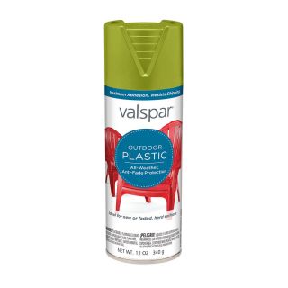 Valspar Outdoor Plastic Tonic and Green Fade Resistant Enamel Spray Paint (Actual Net Contents 12 Oz.)
