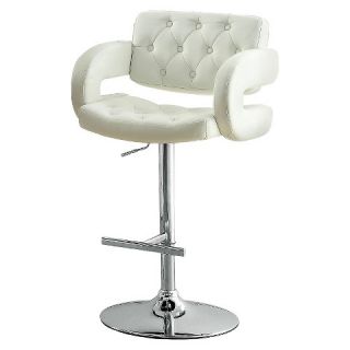 Button tufted Swivel 38 Barstool Metal   Furniture of America