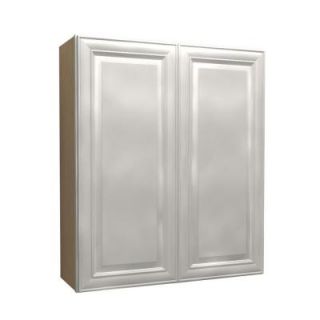 Home Decorators Collection 36x36x12 in. Brookfield Assembled Wall Cabinet with 2 Doors in Pacific White W3636 BPW