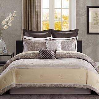 Cannon 8 piece Comforter Set   Vaughn Grey   Home   Bed & Bath