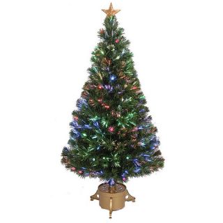 48 inch Multi color LED Fiber Optic Christmas Tree  
