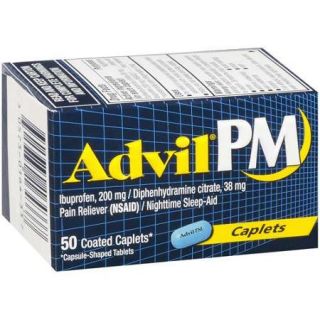 Advil PM Caplets* Sleep Aid, 50 Ct