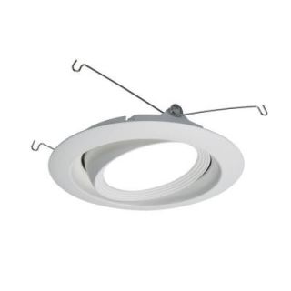 Halo 6 in. Matte White Directional Recessed LED Lighting Trim 694WB