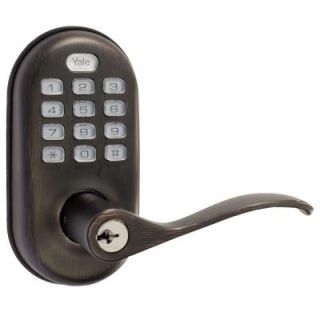 Yale Real Living Push Button Oil Rubbed Bronze Lever 084031