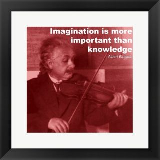 Einstein Imagination Quote Framed Art  ™ Shopping   Top