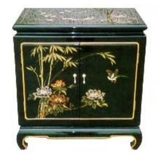 Oriental Furniture Black Lacquer End Table   Home   Furniture   Living