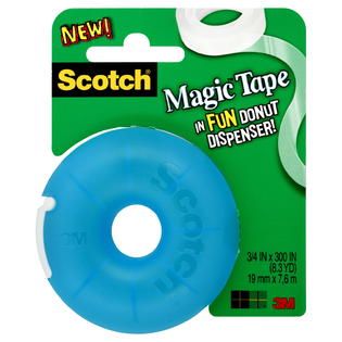Scotch Magic Tape, in Fun Donut Dispenser, 1 dispenser   Office