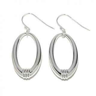 Sevilla Silver™ Large Oval Drop Sterling Silver Earrings   7641795