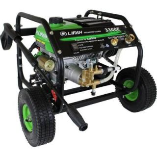 LIFAN Pressure Storm Series 3,300 psi 2.5 GPM AR Axial Cam Pump Electric Start Gas Pressure Washer with Panel Mounted Controls LFQ3370E