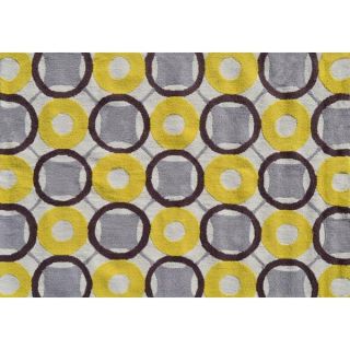 Rounders Yellow Area Rug (5 x 7)   Shopping   Great Deals