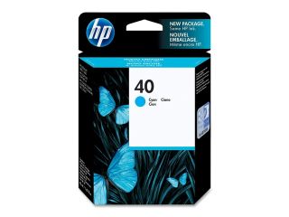 HP 40 Cyan Inkjet Print Cartridge (51640C)