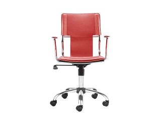 Zuo Modern Trafico Trafico Office Chair Red