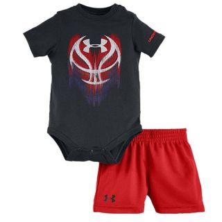 Under Armour Graphic 2 Piece Short Set   Boys Infant   Casual   Clothing   True Grey Heather/Fuel Green