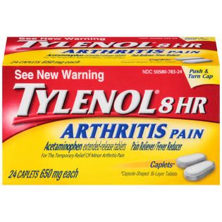 Tylenol Caplets (Push & Turn Cap) Arthritis Pain   Health & Wellness