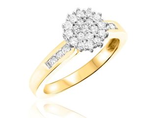 3/4 CT. T.W. Diamond Ladies Engagement Ring 10K White Gold  Size 9.25