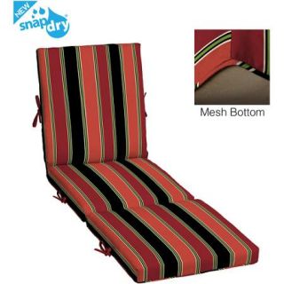 Snap Dry Fast Drying Outdoor Chaise Cushion by Arden Outdoors