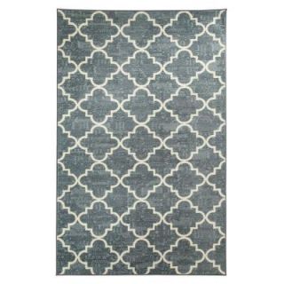 Mohawk Home Fancy Trellis Gray Printed 5 ft. x 8 ft. Area Rug 395520