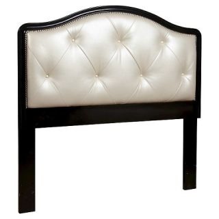 Upholstered Headboard   Black Frame with Pearl Upholstery (Queen