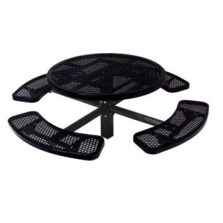 Ultra Play 46 in. Diamond Black Commercial Park Round Table in Ground PBK338S RDVBK