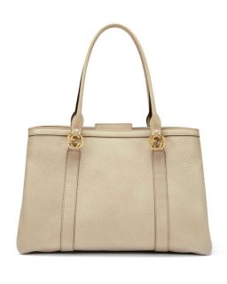 Gucci Miss GG Large Leather Tote Bag, Beige