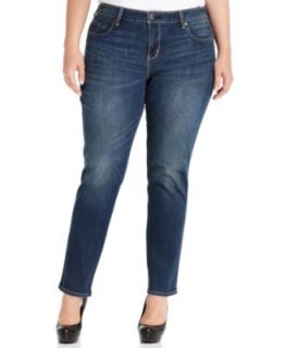 Levis® Plus Size Triple Needle Skinny Jeans, Mineral Blue Wash