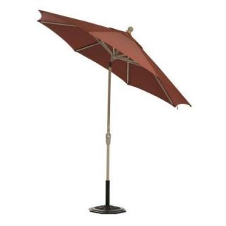 Home Decorators Collection Sunbrella 11 ft. Auto Tilt Patio Umbrella in Henna DISCONTINUED 6960620420