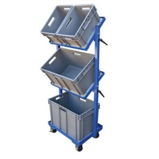 Vestil 200 lb. Capacity 3 Shelf 3 Basket Multi Tier Cart TSCT 3B