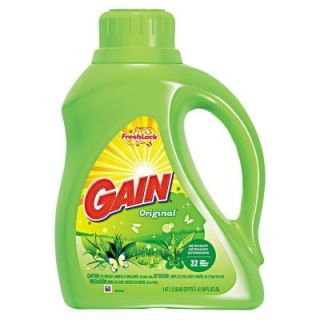 Gain 50 oz. Liquid Laundry Detergent Original Scent Bottle (Case of 6) PGC 12784