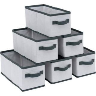 Mainstays K/D Drawers, White with Gray Trim, 6 Pack