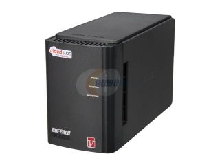BUFFALO CS WV2.0/1D 2TB CloudStor Pro High Performance Dual Bay Cloud Accessible Storage and Media Sharing Device