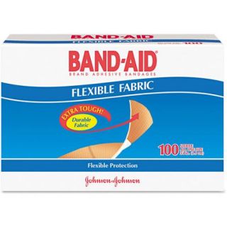Band Aid Flexible Fabric Bandages, 100 count